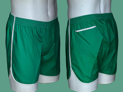 Vintage Boxer Shorts, Vintage Shorts, Green Mens Underwear, Mens Shorts