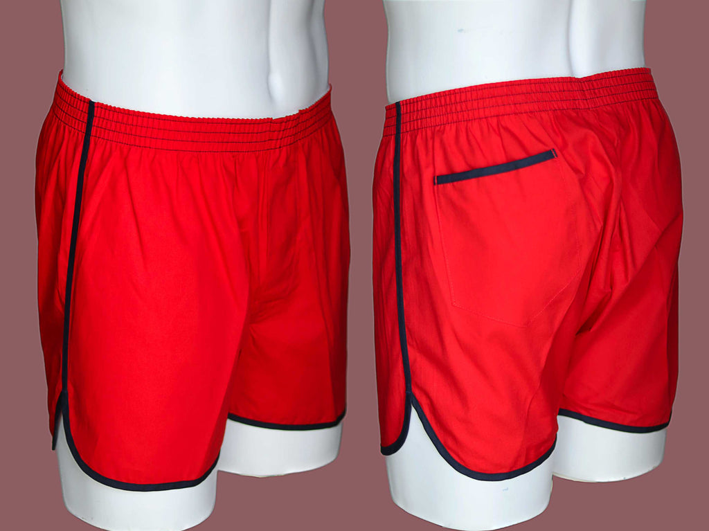 Vintage Boxer Shorts, Vintage Shorts, Red Mens Underwear, Mens Shorts