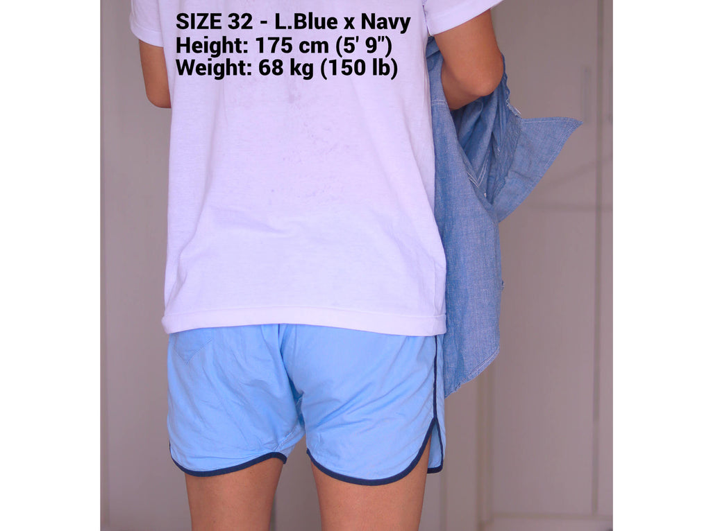 コットン100%のビンテージスタイルメンズアンダーウェア。Vintage Boxer Shorts. 100% Cotton. Blue Boxer Shorts.