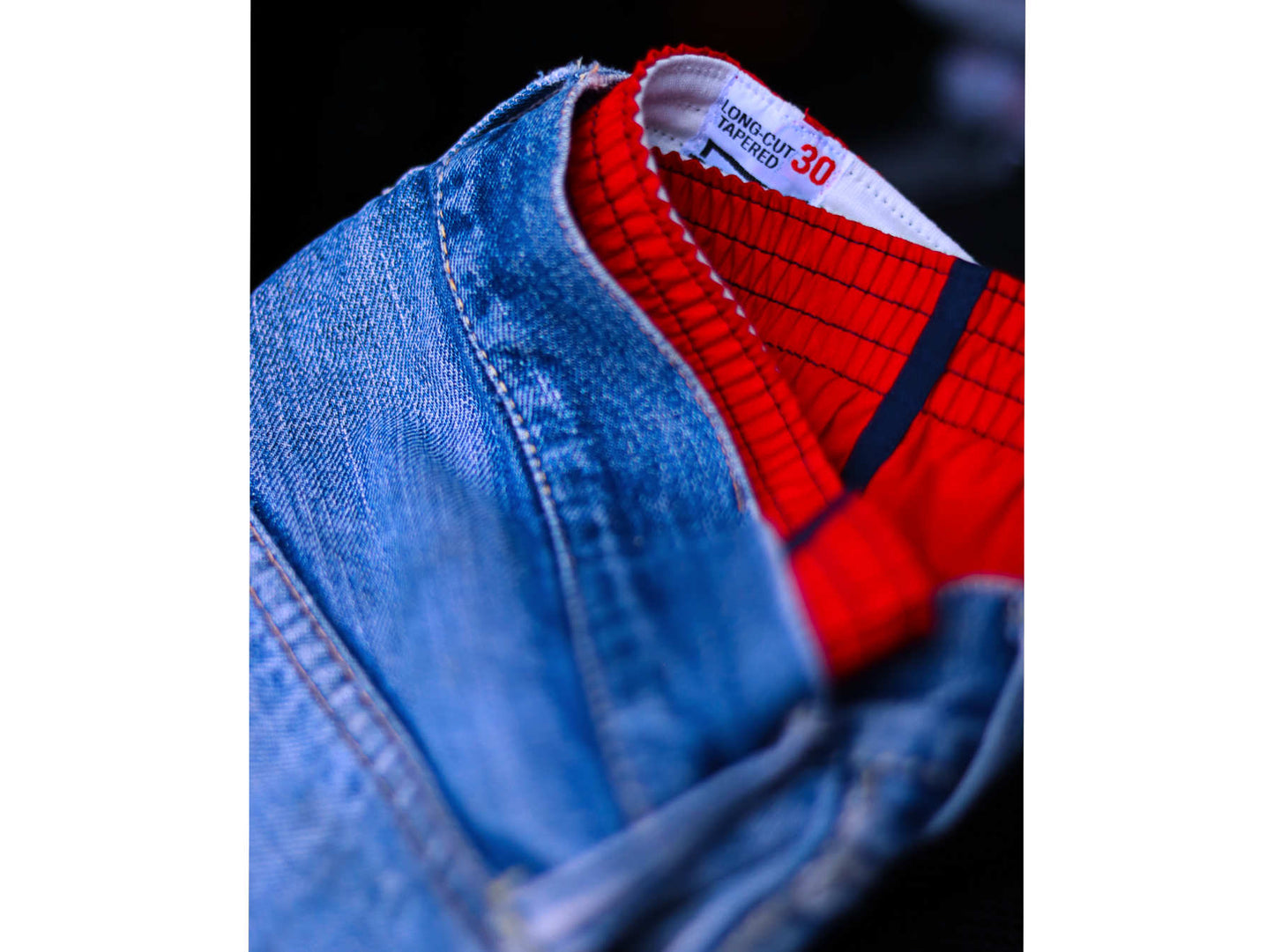 red boxer and Levi's 501 xx original vintage.