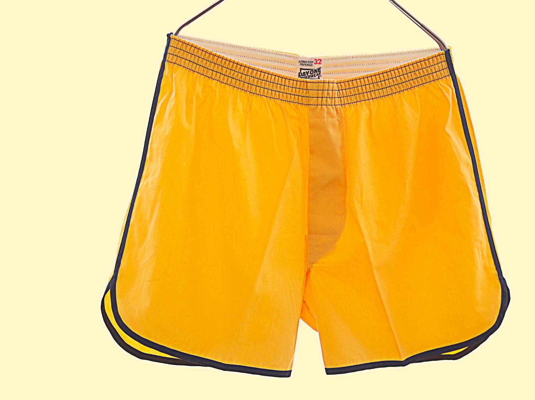Vintage Boxer Shorts, Vintage Shorts, Yellow Mens Underwear, Mens Shorts